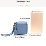 Mini Leather Bucket Coin Purse with Wrist Strap Handbags & Wallets - Tophatter Daily Deals