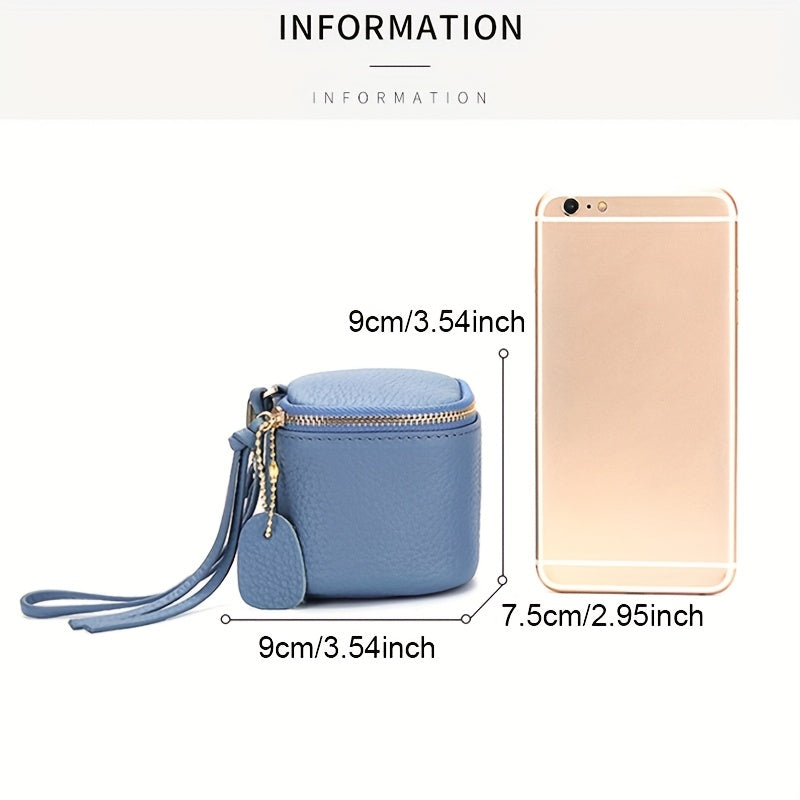 Mini Leather Bucket Coin Purse with Wrist Strap Handbags & Wallets - Tophatter Daily Deals