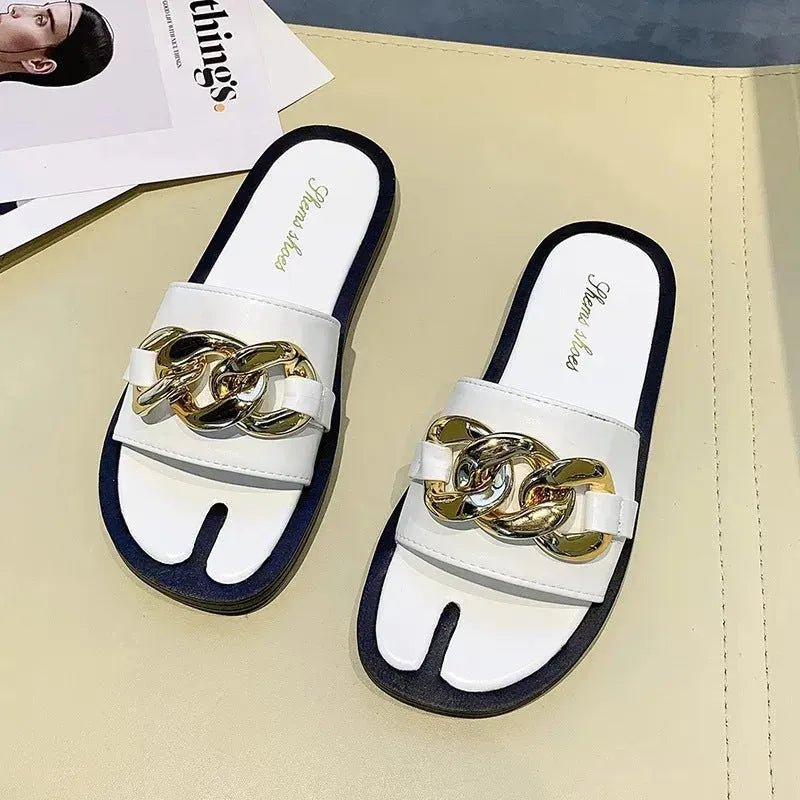 I am Lazy & Fancy Slippers White Slippers - Tophatter Daily Deals