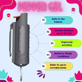 Tactical Pepper Gel 18% OC Personal Defense Keychain Pepper Spray - Tophatter Daily Deals