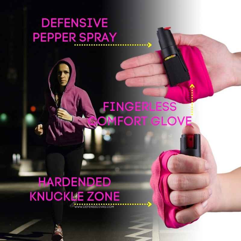 Active Lifestyle Jogging InstaFire Xtreme Pepper Spray & Knuckle Sleeve Pepper Spray - Tophatter Daily Deals