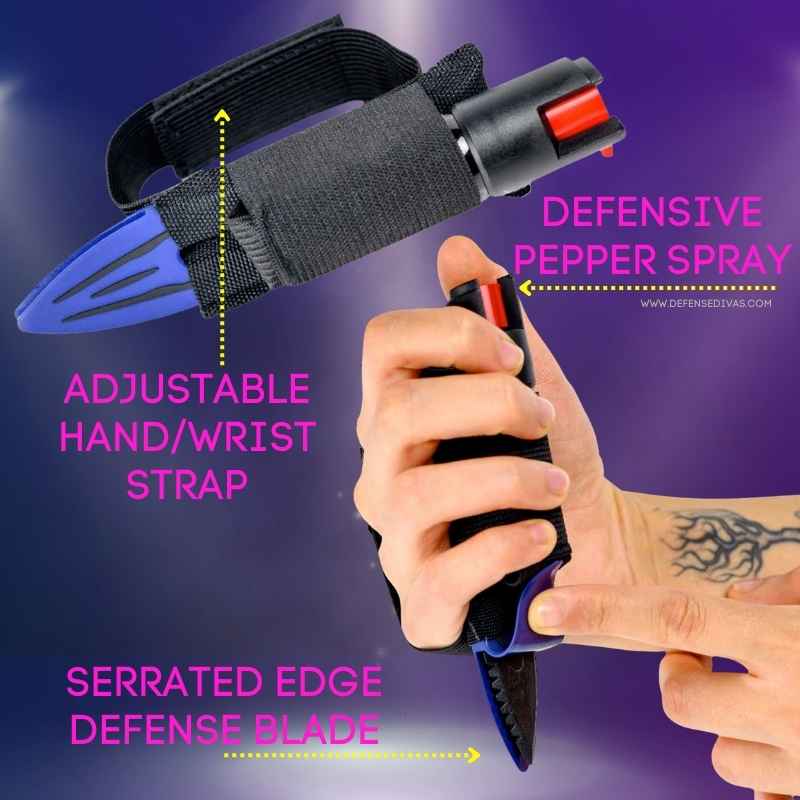 Strike-n-Spray Defensive Pepper Spray and Blade Pepper Spray - Tophatter Daily Deals