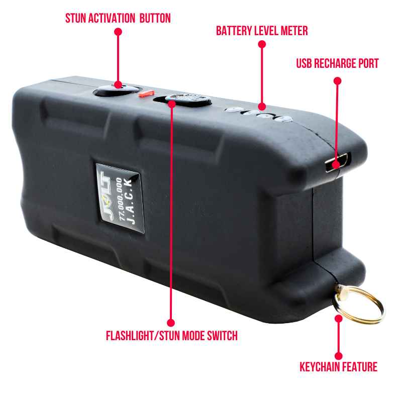 J.A.C.K. 77,000,000 Keychain Stun Gun Stun Guns - Tophatter Daily Deals