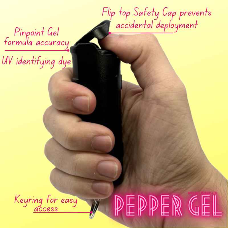 Streetwise Police Strength Hard Case Pepper Gel Keychain Pepper Spray - Tophatter Daily Deals