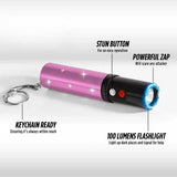 Pucker Power Rhinestone Lipstick Stun Gun Self Defense Keychain Set Package Deals - Tophatter Daily Deals