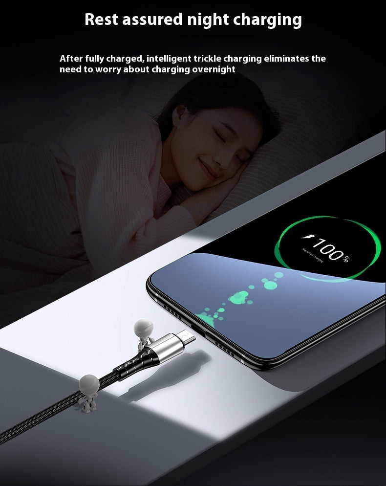 Android TYPE-C Super Fast Charge 5A Nylon Braided Mobile Phone Charging Cable 0 - Tophatter Daily Deals