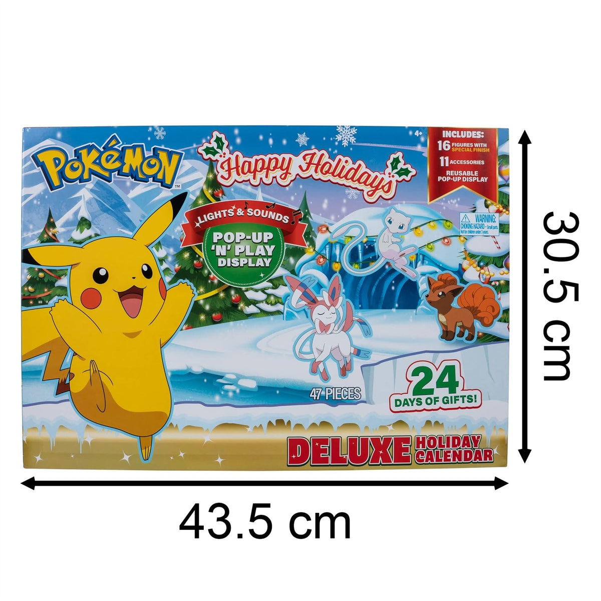 Pokemon Deluxe Christmas Advent Calendar for Kids with 16 Mini Battle Figures Advent Calendar - Tophatter Daily Deals