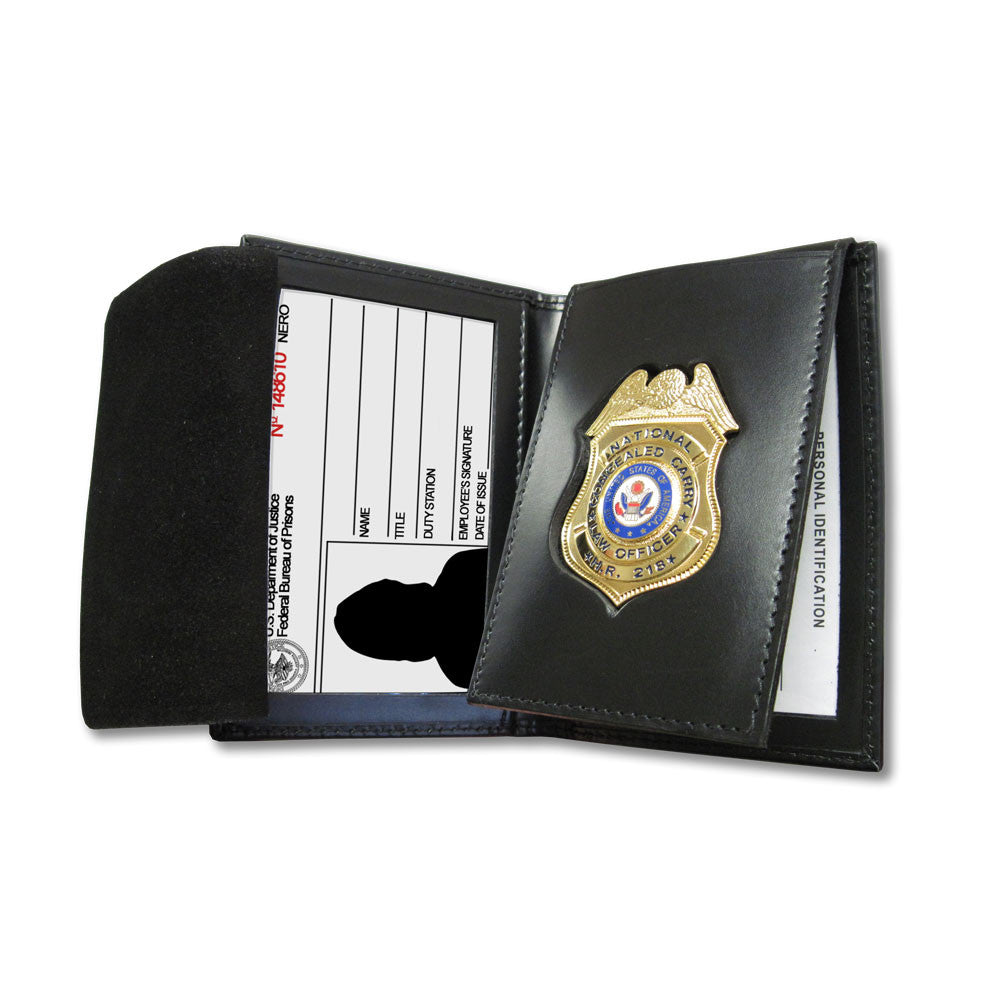 FED2-ID - Custom Cut Leather Badge Case - Tophatter's Weapons'N'Deals Badge Holders - Tophatter Daily Deals