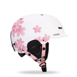 Adult Single And Double Board Snow Goggles Integrated Crash Helmet Cherry Blossom 0 - Tophatter Daily Deals
