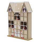 Santa House Advent Calendar with 24 Drawers | Wooden Christmas Advent Calendar Advent Calendar - Tophatter Daily Deals
