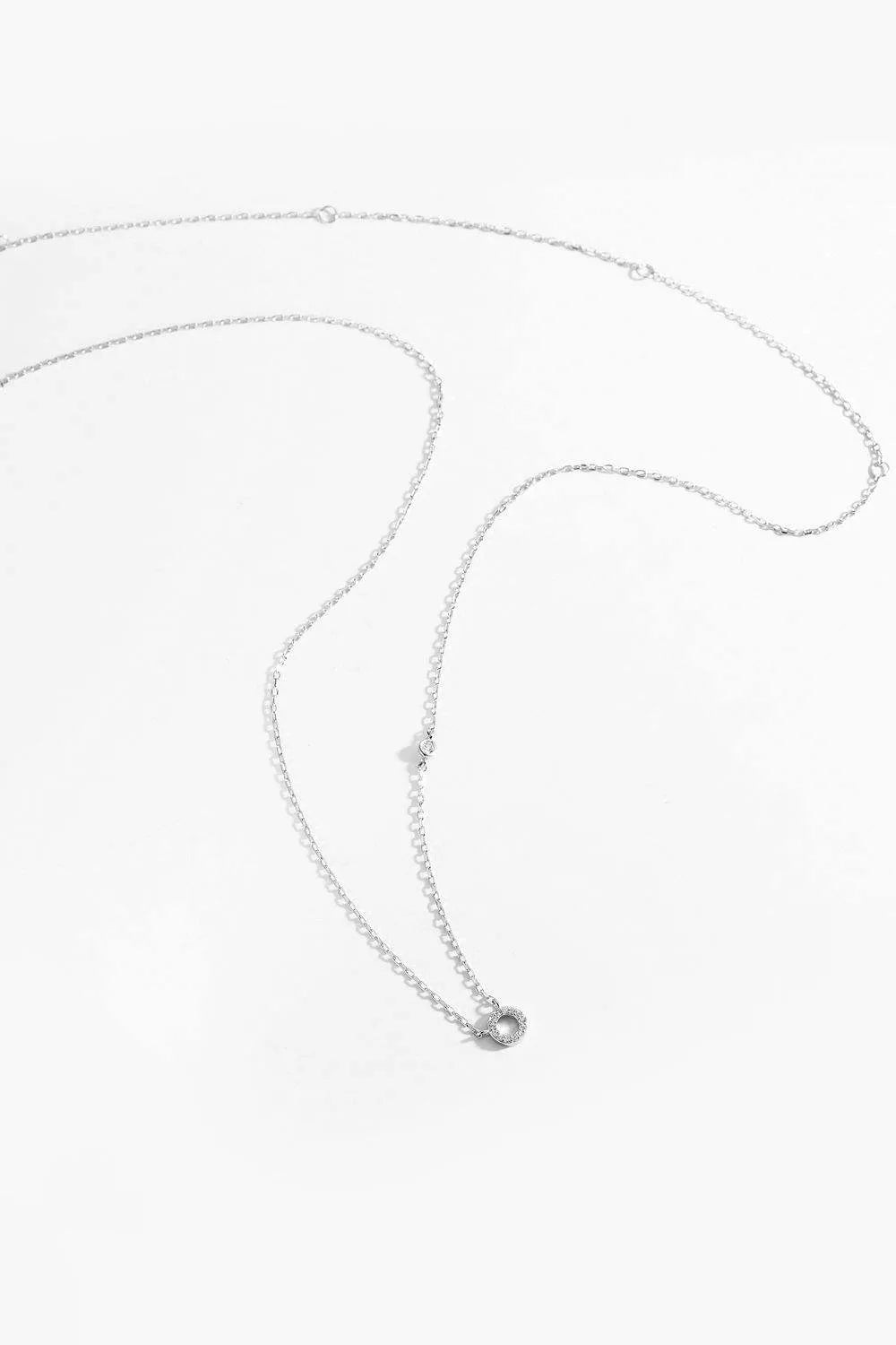 L To P Zircon 925 Sterling Silver Necklace Necklaces - Tophatter Daily Deals