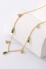 18K Gold Plated Multi-Charm Chain Necklace Necklaces - Tophatter Daily Deals