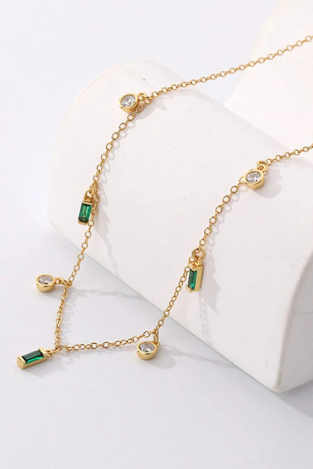 18K Gold Plated Multi-Charm Chain Necklace Necklaces - Tophatter Daily Deals
