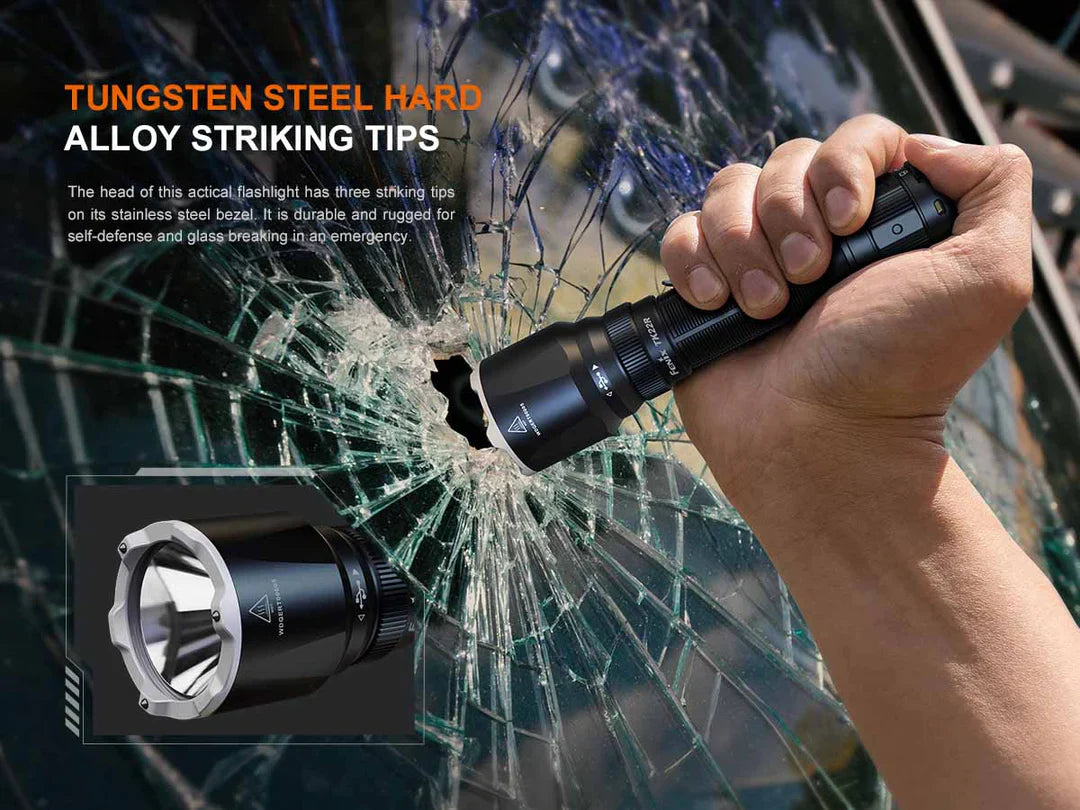 FENIX FLASHLIGHT BLACK - TK22R - Tophatter's Army Deals FLASHLIGHTS - Tophatter Daily Deals