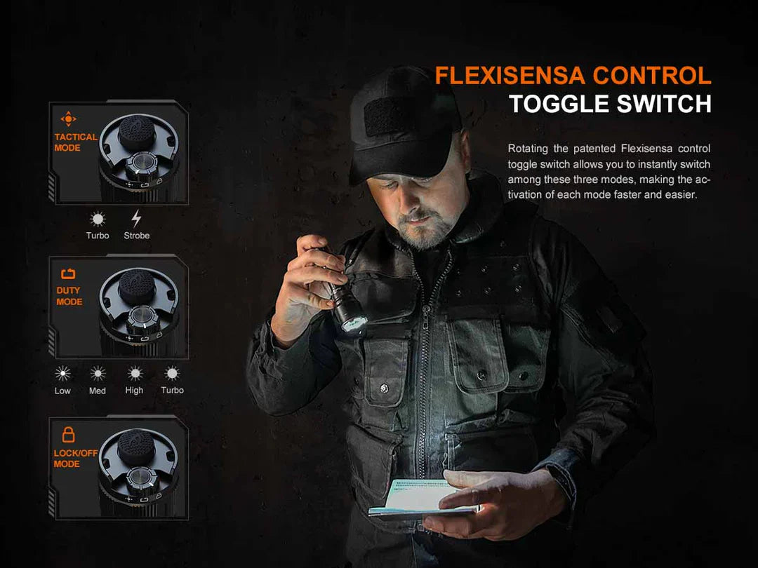 FENIX FLASHLIGHT BLACK - TK22R - Tophatter's Army Deals FLASHLIGHTS - Tophatter Daily Deals