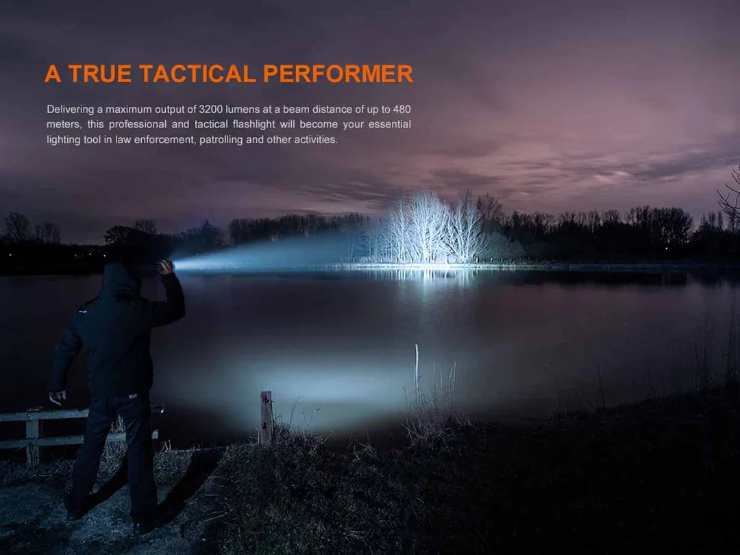 FENIX FLASHLIGHT BLACK - TK22R - Tophatter's Army Deals FLASHLIGHTS - Tophatter Daily Deals