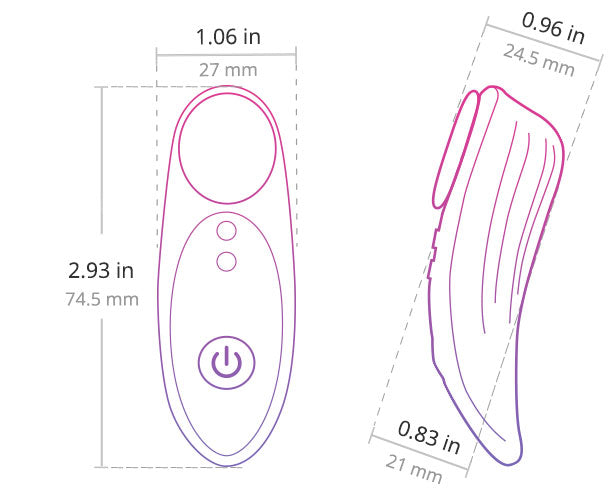 LOVENSE Ferri Vibrating Panties, Magnetic Mini Wearable Clit Vibrator with Remote Control Long Distance for Female Couple Sex Toy & Games Clitoral Stimulator Massager, Discreet, IPX7 Waterproof Vibrating Panties - Tophatter Daily Deals