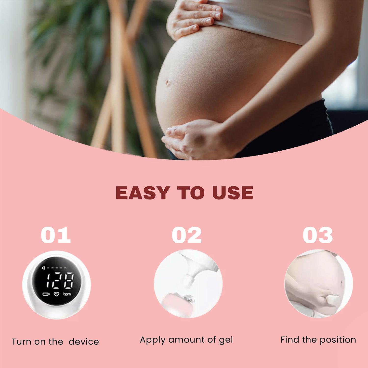 Doppler Fetal Monitor - Fetal Doppler Detector Baby Heart Beat Rate Prenatal Monitor Home Use UK Health Care - Tophatter Daily Deals