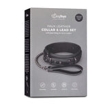 Fetish Collar With Leash Bondage Set for Submissive Play > Bondage Gear > Collars & Leashes - Tophatter Daily Deals