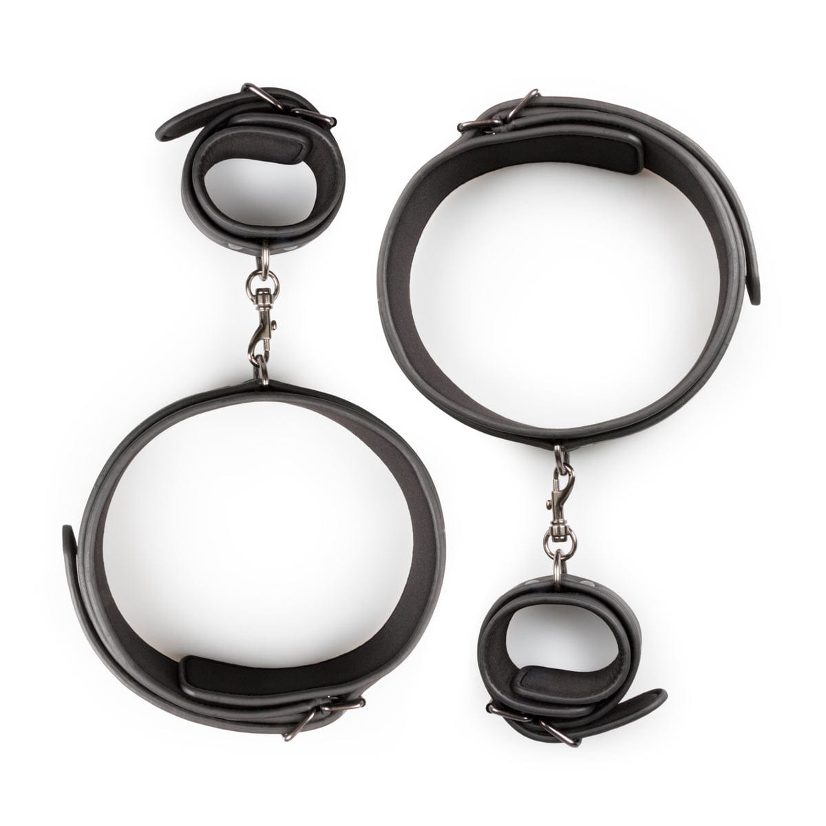 Thigh and Wrist Cuff Set – Durable Faux Leather BDSM Restraint Accessory > Bondage Gear > Restraints - Tophatter Daily Deals
