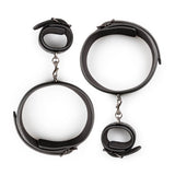 Thigh and Wrist Cuff Set – Durable Faux Leather BDSM Restraint Accessory > Bondage Gear > Restraints - Tophatter Daily Deals