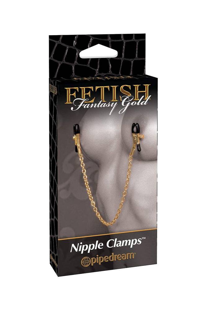 Pipedream - Fetish Fantasy Gold - Nipple Chain Clamps BDSM - Tophatter Daily Deals