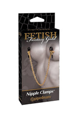 Pipedream - Fetish Fantasy Gold - Nipple Chain Clamps BDSM - Tophatter Daily Deals