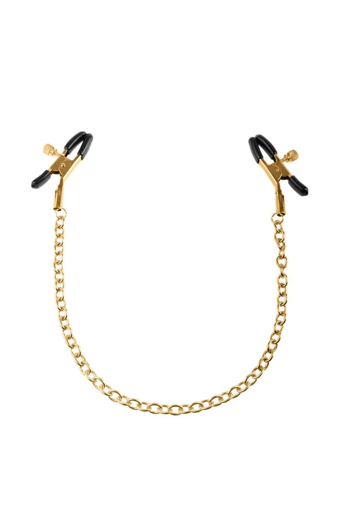 Pipedream - Fetish Fantasy Gold - Nipple Chain Clamps BDSM - Tophatter Daily Deals