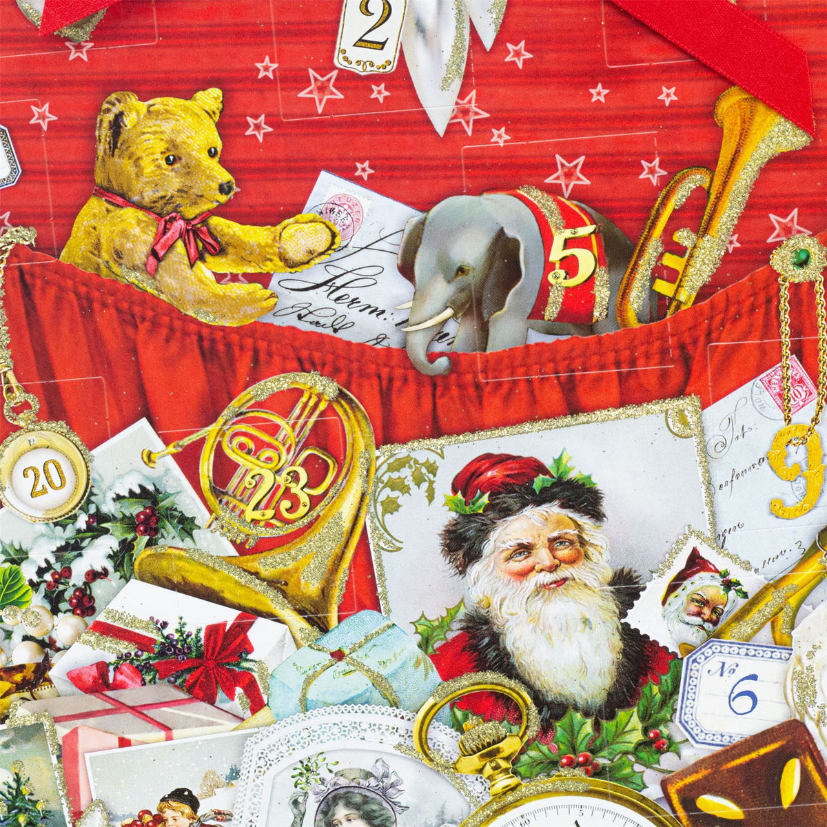 Vintage Suitcase Christmas Advent Calendar | Traditional Picture Advent Calendar Advent Calendar - Tophatter Daily Deals
