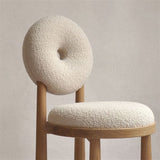 Berber Fleece Chair Home Dining Room Dining Chair Nordic Designer Chair Armchair Desk Chair Make-up Chair Cosmetic Chair 0 - Tophatter Daily Deals