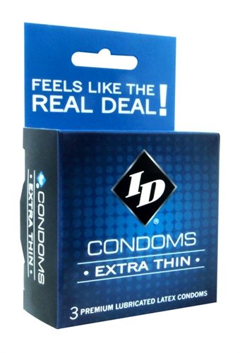 ID Extra Thin Condoms - 3 Pack > Essentials > Condoms - Tophatter Daily Deals