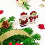 Christmas Santa & Snowman Salt & Pepper Pots | Festive Salt & Pepper Shakers Salt and Pepper Shakers - Tophatter Daily Deals
