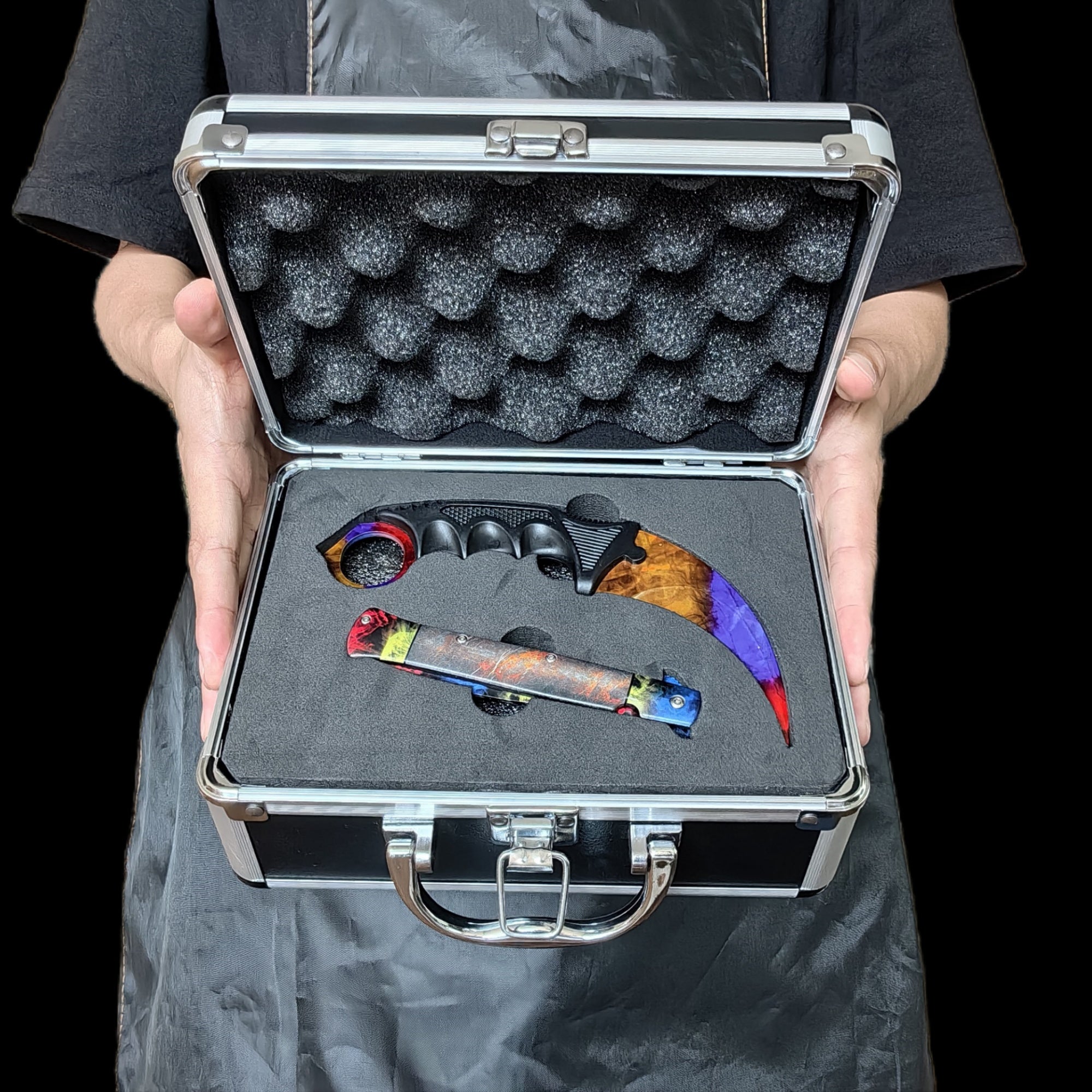 CSGO Mystery Box IRL Rare Skin Knife High End Aluminum Alloy Gift Box - Tophatter Daily Deals