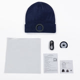 Bluetooth Headset Hat Led Luminous Wireless Music 0 - Tophatter Daily Deals