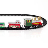 9 Piece Battery Operated Mini Christmas Train Set | Festive Toy Train Set With 57cm Track Christmas Decoration | Toy Railway And Train Set For Kids Train Set - Tophatter Daily Deals