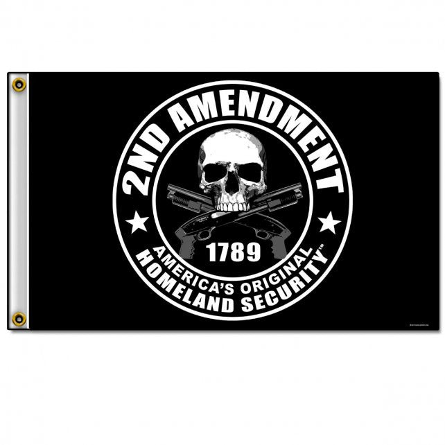 Hot Leathers 2nd Amendment Flag 3 x 5 w/ Metal Grommets Flag - Tophatter Daily Deals
