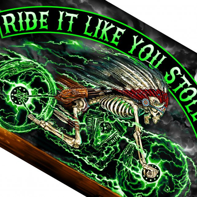 Hot Leathers Indian Ride It Like You Stole It Flag 3 x 5 w/ Metal Grommets Flag - Tophatter Daily Deals