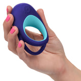 Link Up Alpha Vibrating Couples Enhancer Ring Two-Piece Set Blue and Turquoise Waterproof Silicone > Sex Toys > Couples Toys - Tophatter Daily Deals
