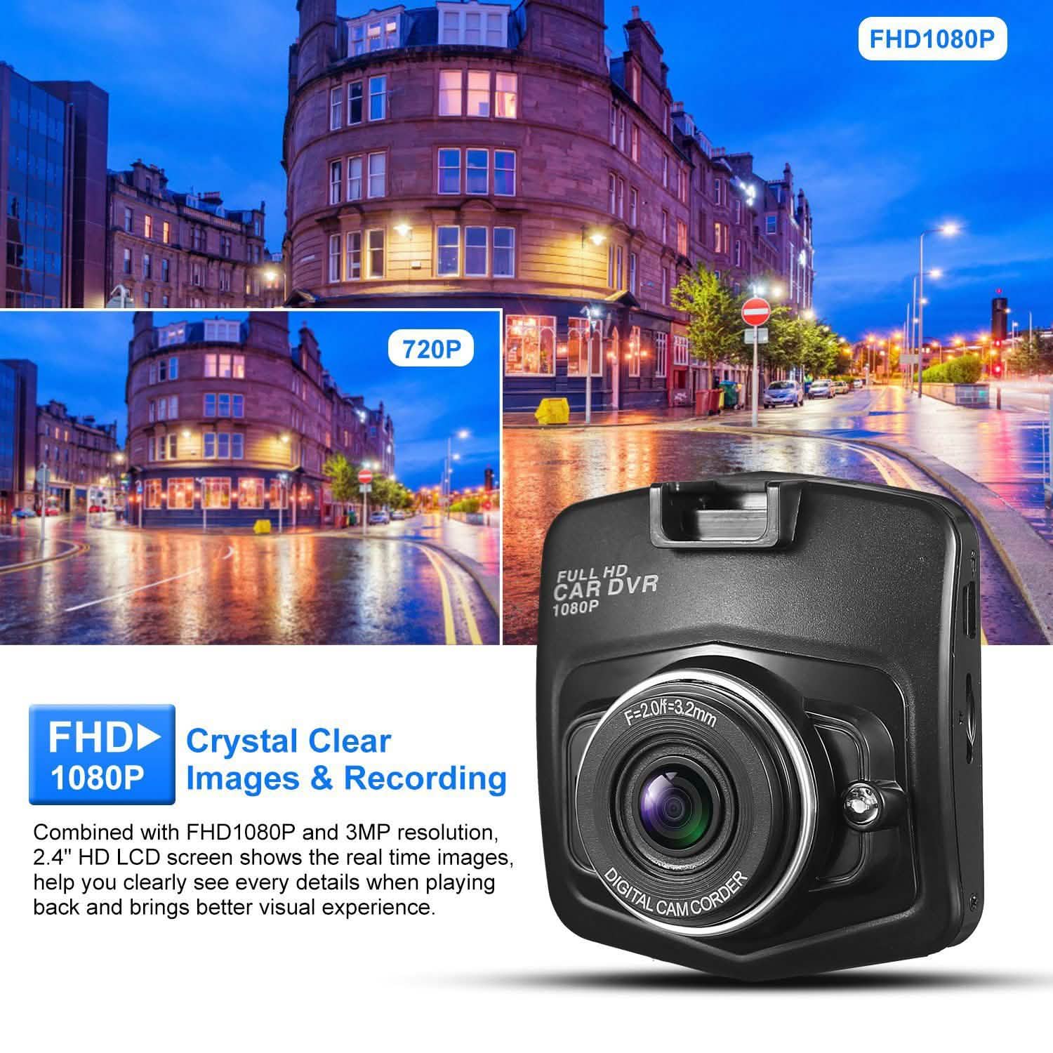 FHD 1080P Car DVD Dash Cam Vehicle Video Recorder Automotive - Tophatter Daily Deals