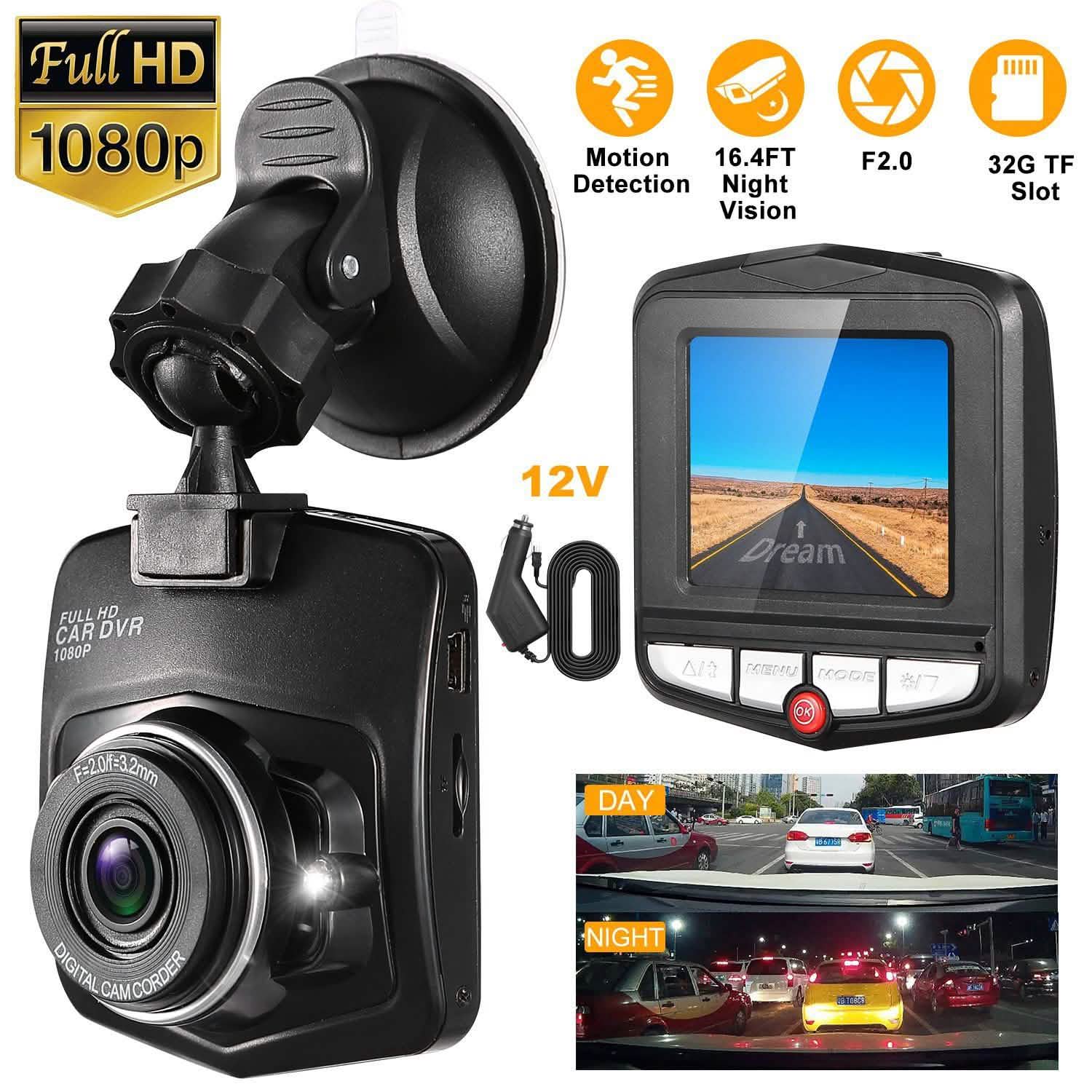 FHD 1080P Car DVD Dash Cam Vehicle Video Recorder Automotive - Tophatter Daily Deals