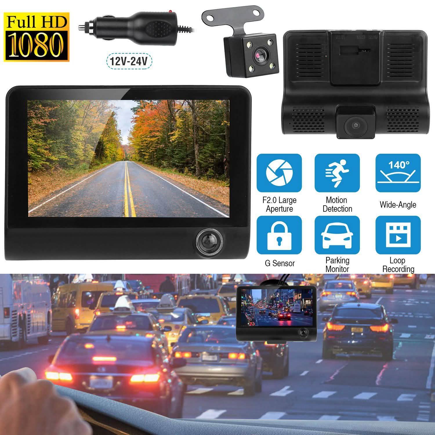 FHD 1080P Car DVR Dash Camera Automotive - Tophatter Daily Deals