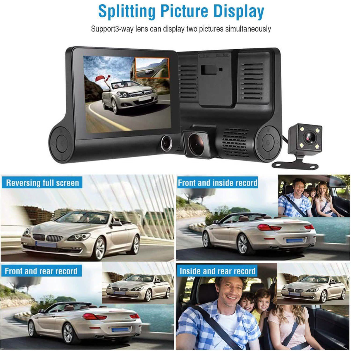 FHD 1080P Car DVR Dash Camera Automotive - Tophatter Daily Deals