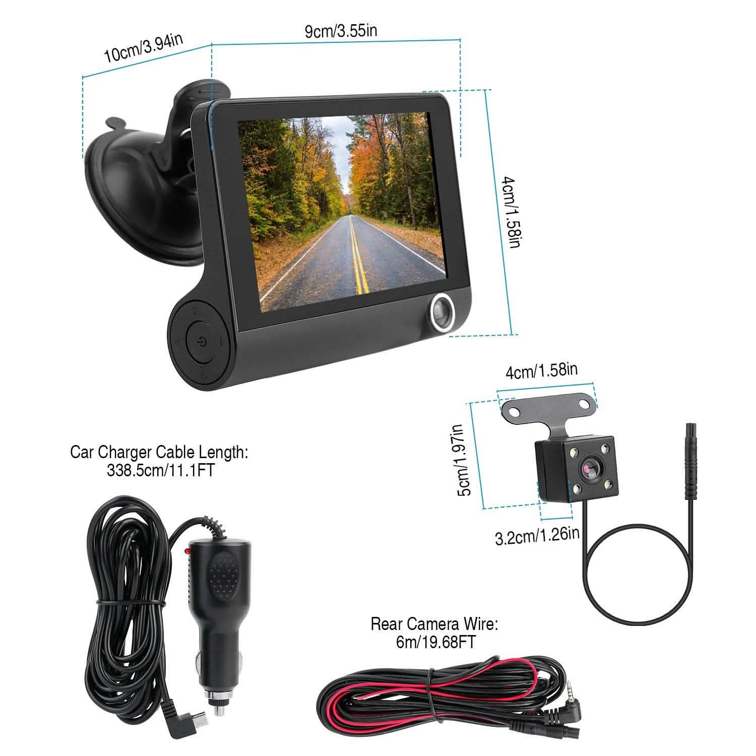 FHD 1080P Car DVR Dash Camera Automotive - Tophatter Daily Deals