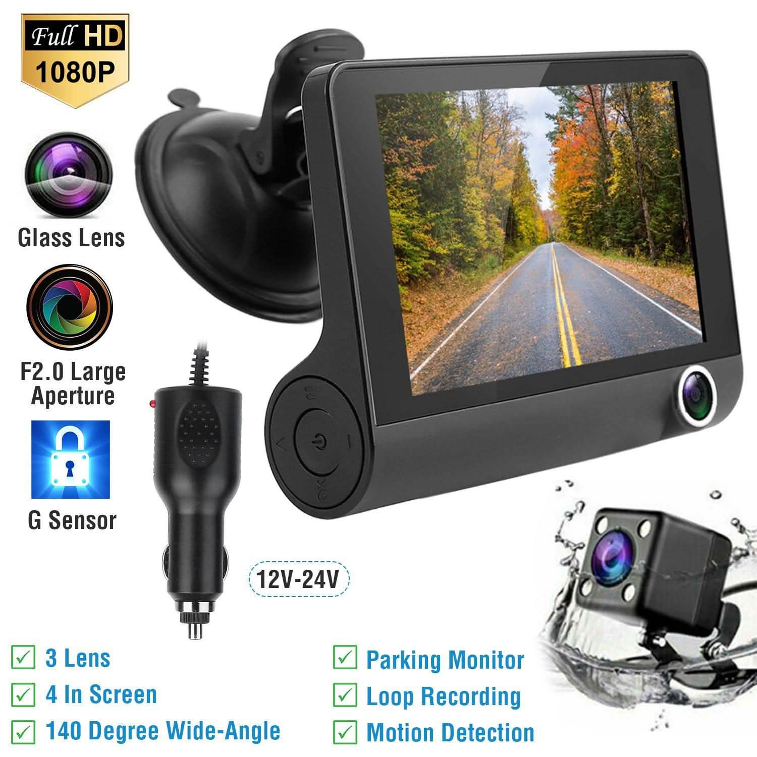 FHD 1080P Car DVR Dash Camera Automotive - Tophatter Daily Deals