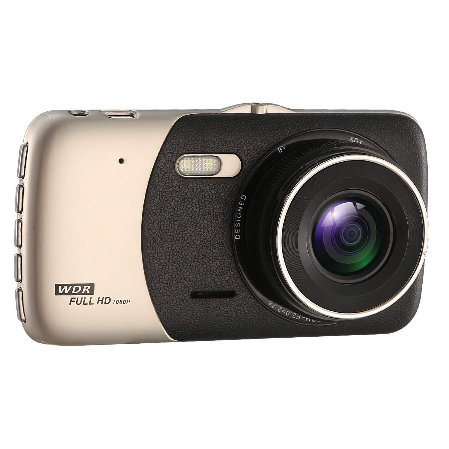FHD 1080P Dash Cam 4" Screen Dual Cameras Automotive - Tophatter Daily Deals