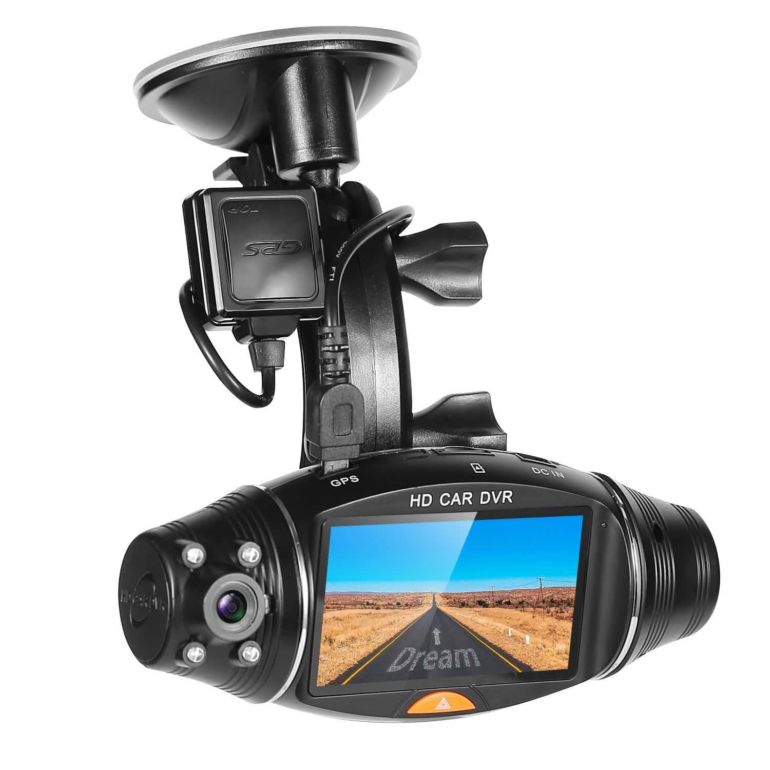 FHD 1080P Dual Lens Car DVR Dash Cam Automotive - Tophatter Daily Deals