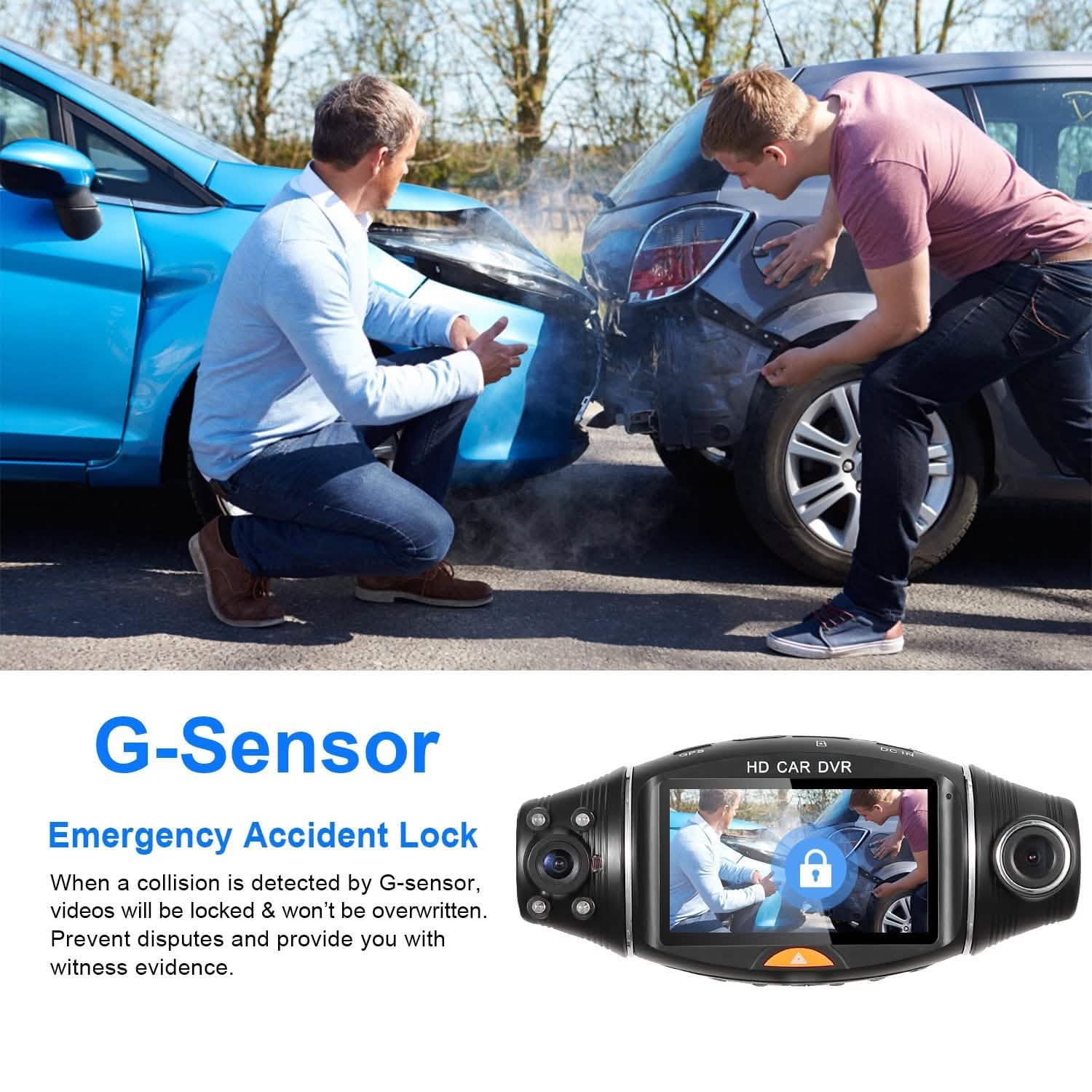 FHD 1080P Dual Lens Car DVR Dash Cam Automotive - Tophatter Daily Deals