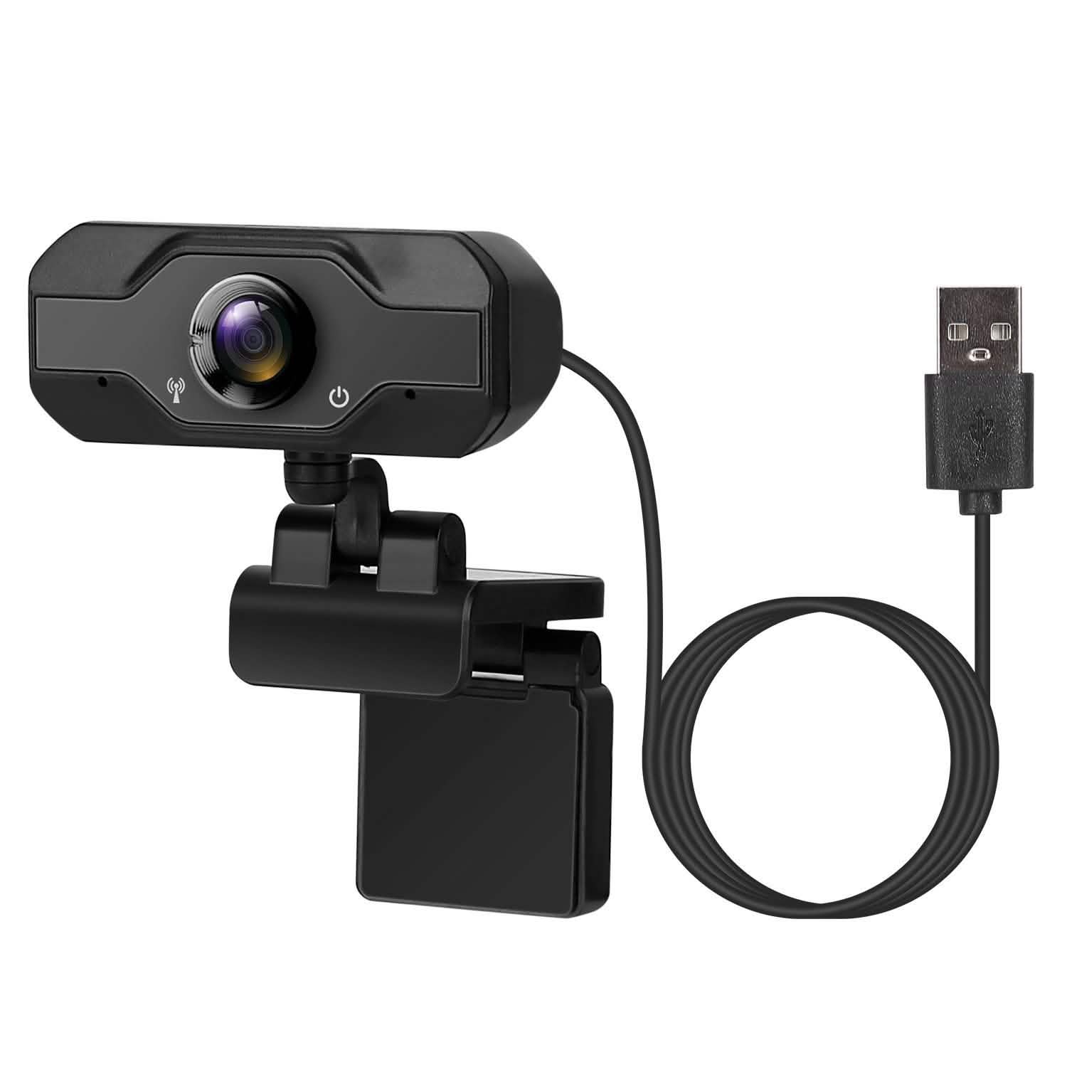 FHD 1080P USB Webcam with 360° Rotatable Clip Computer Accessories - Tophatter Daily Deals