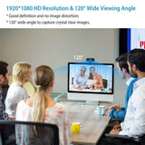 FHD 1080P USB Webcam with 360° Rotatable Clip Computer Accessories - Tophatter Daily Deals
