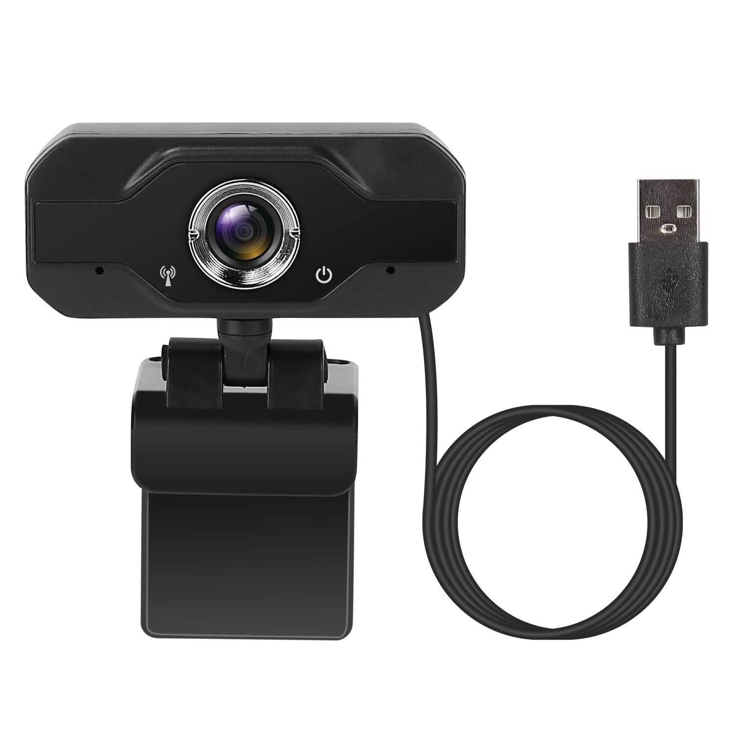 FHD 1080P USB Webcam with 360° Rotatable Clip Computer Accessories - Tophatter Daily Deals